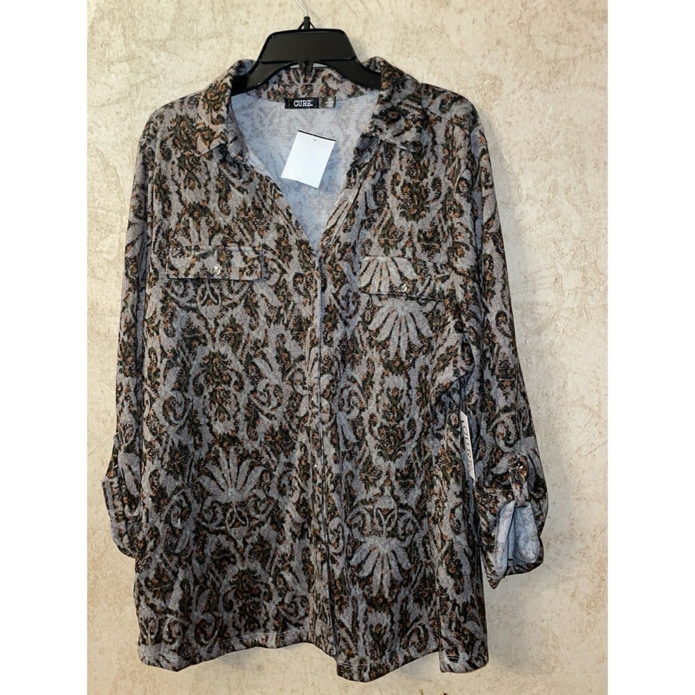 CURE Button Down Blouse